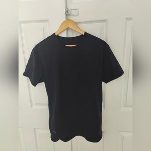 Bylt Drop Cut Crew Neck Black T Shirt - Lux Blend - Men's Medium